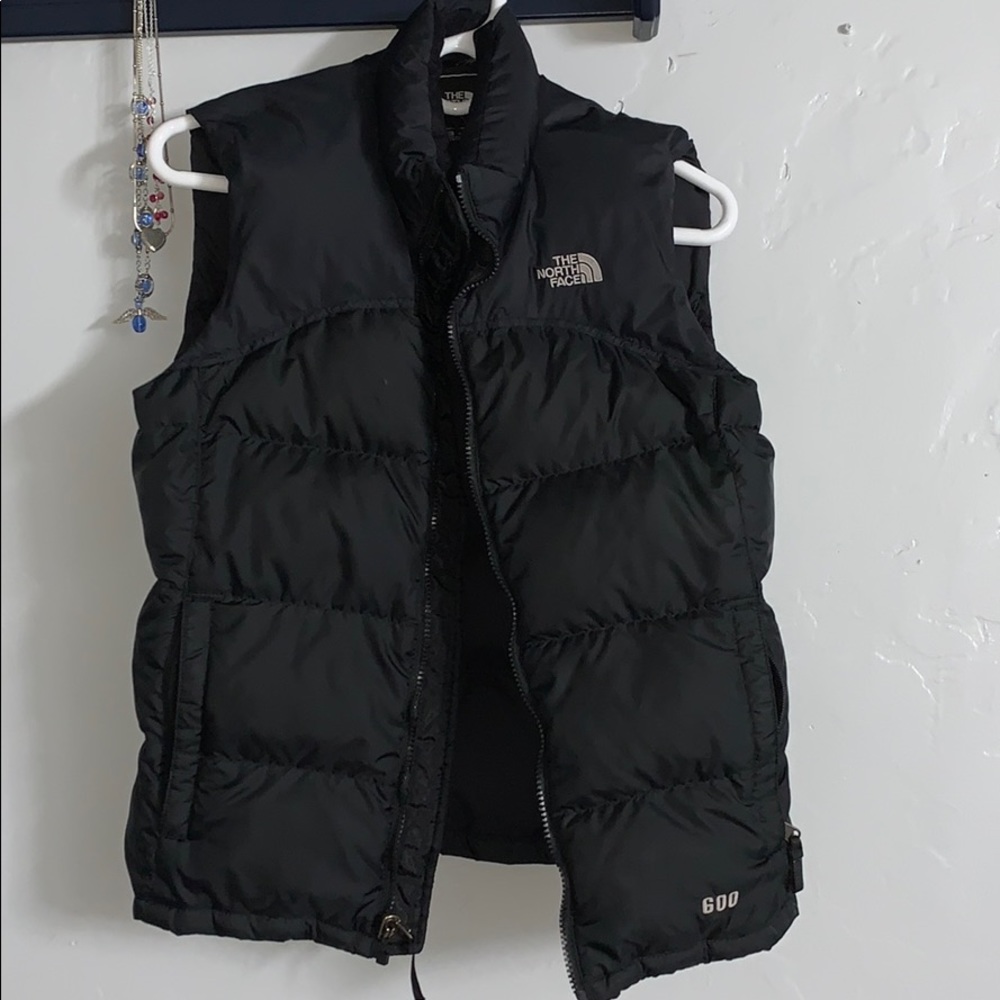black puffy vest